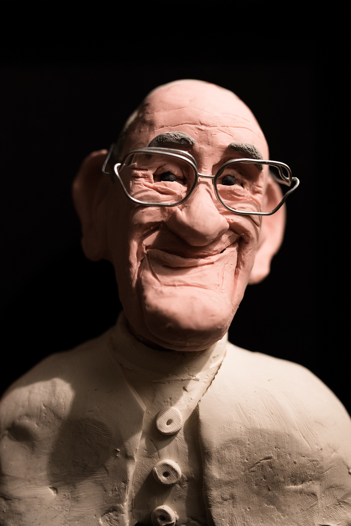 Pope Pope Francis Franziskus Plasticine smile figure clay statue