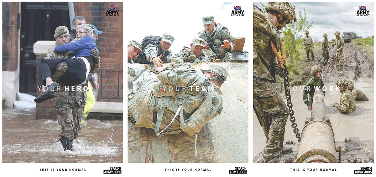 copywriting  army poster Advertising  Jobs D&AD branding  women