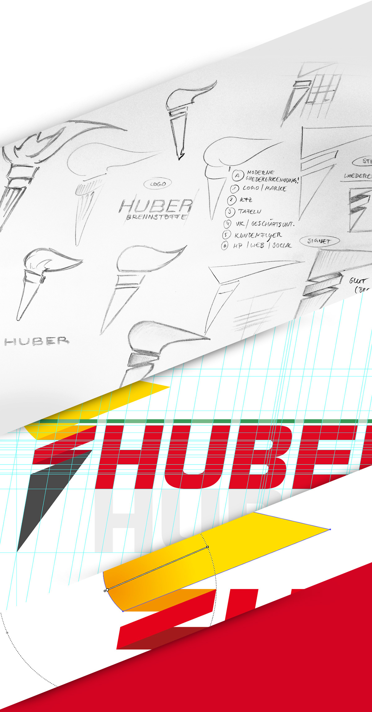 Corporate Design branding  redesign energy fuel folder merchandise stationary Webdesign #HP  