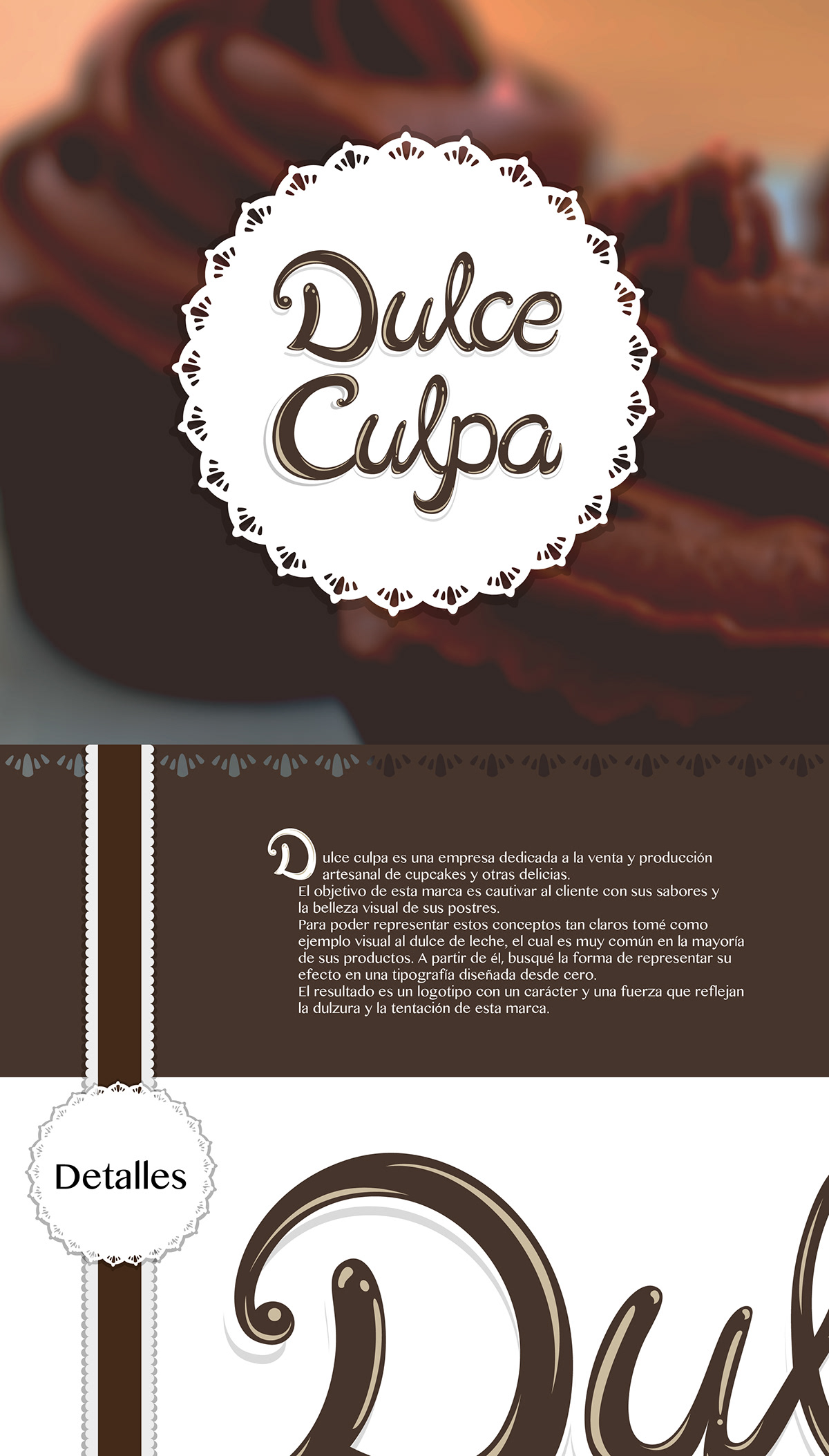 tipografia logo design diseño gráfico dulce culpa identidad Logotype argentina cordoba