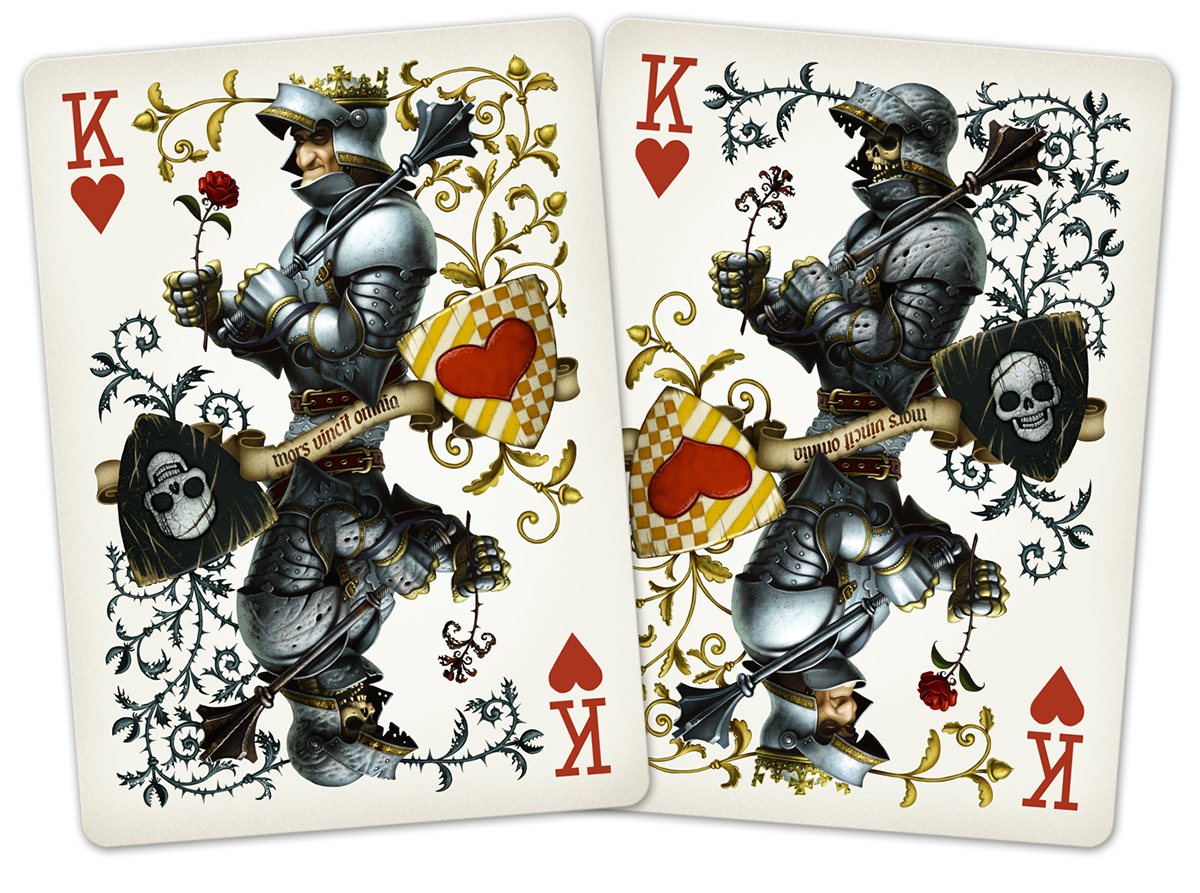 cards Games card games knight death decorative skull king of hearts heart