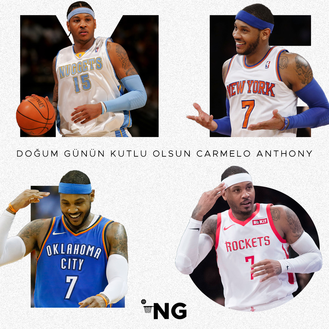 NBA instagram sport Birthday design Allen Iverson Carmelo Anthony