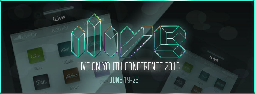 live  on  youth  conference  brand  identity  christian  church  art  motion  graphics  video logo  banner  promo