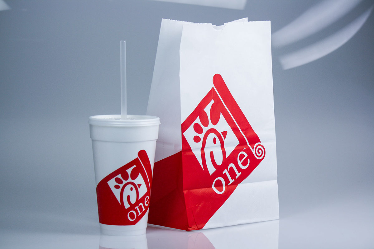Packaging Chick-fil-A identity design branding  corporate branding ID red carpet system Food 