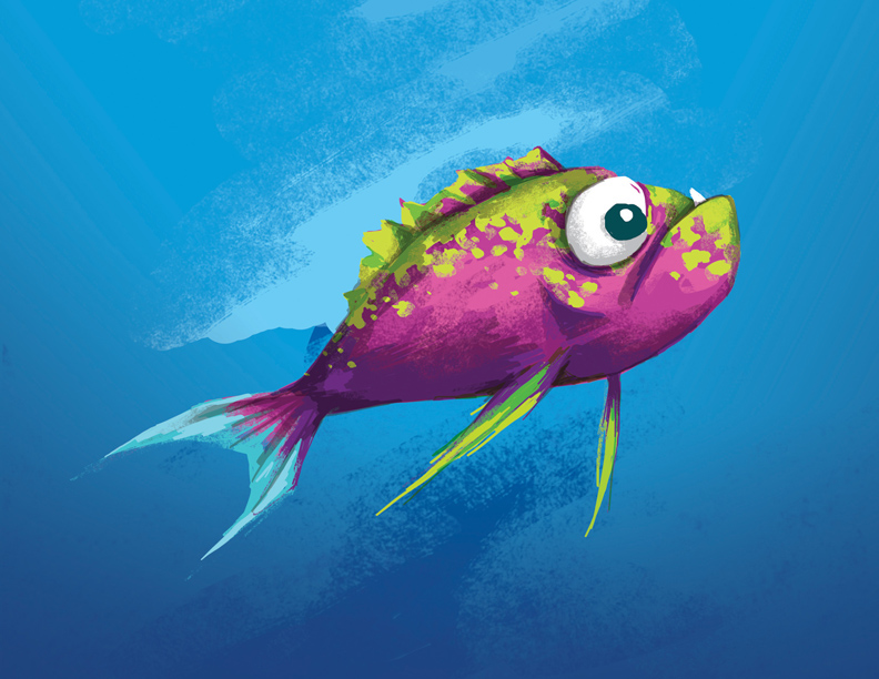 art Ocean Editorial Illustrations fish oscartorres ilustracion children cartoon animacion