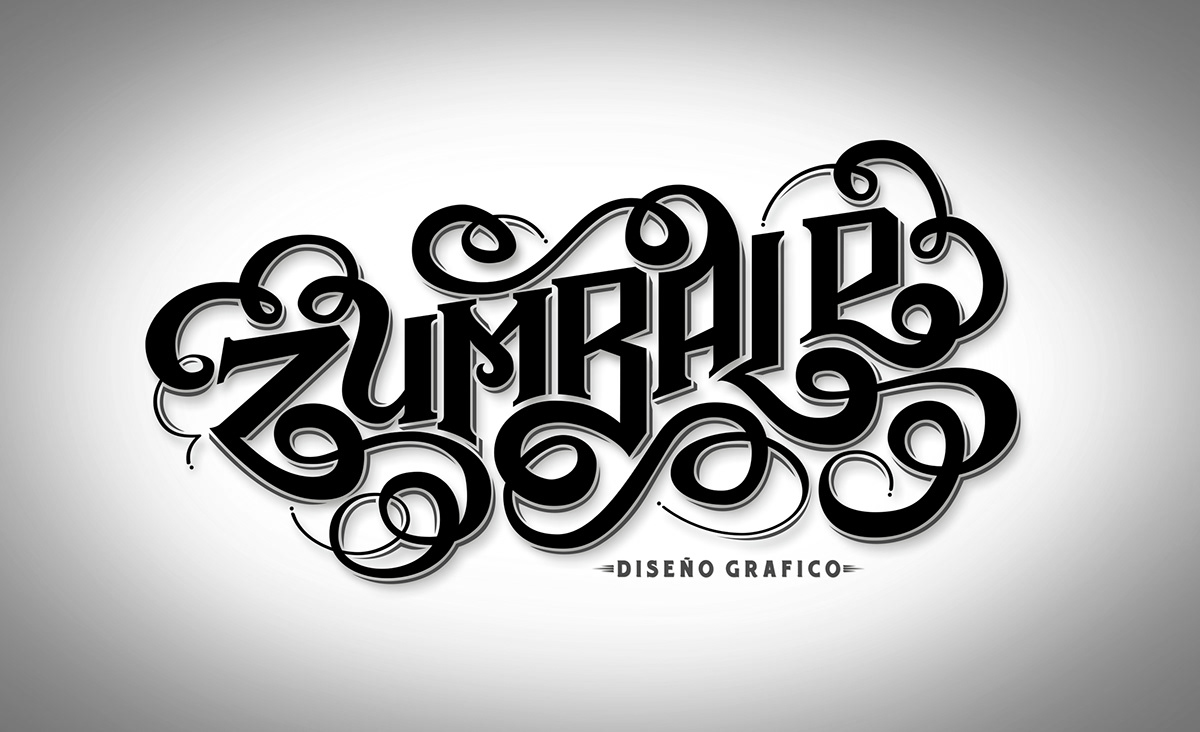 lettering Handlettering Zumbale handtype Logotype mexico diseño logo brand hadmade vector identity
