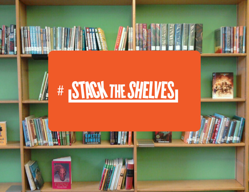 design rule breaking logo books book library shelves Shelf