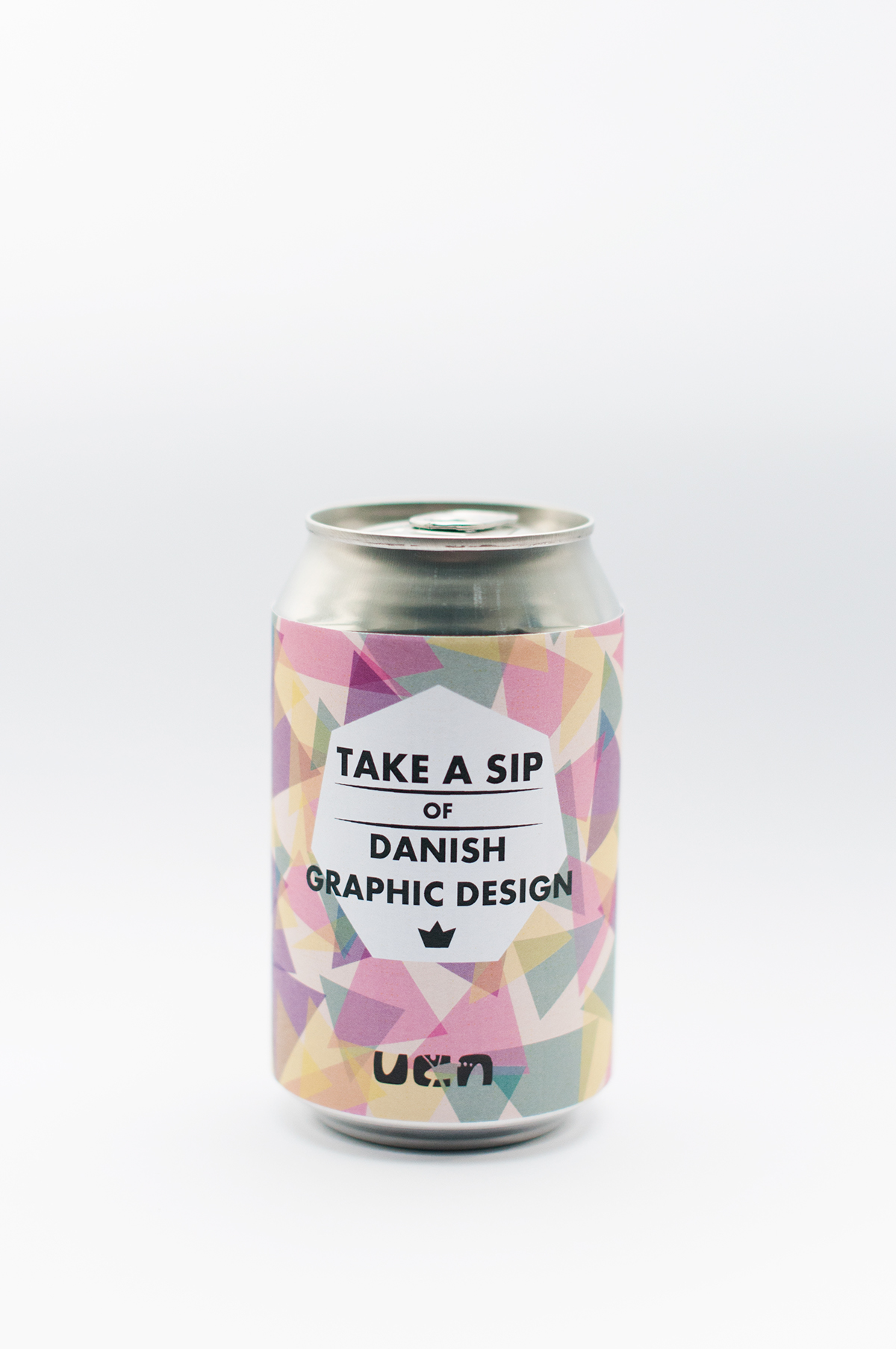 UCN University promotional material can beer can Sip beer study denmark aalborg america California design drink drinking