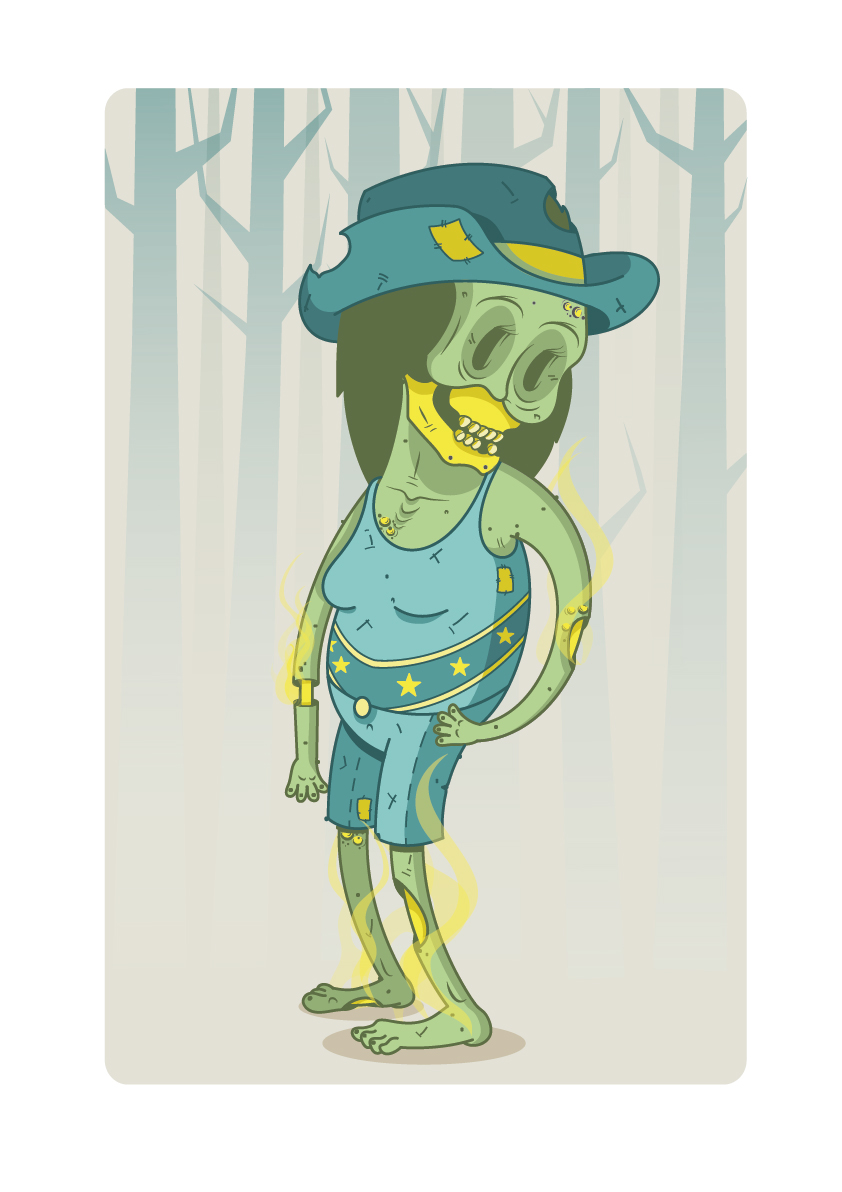 ILLUSTRATION  walking dead Rick daryl michonne zombies zombie Illustrator wacom design