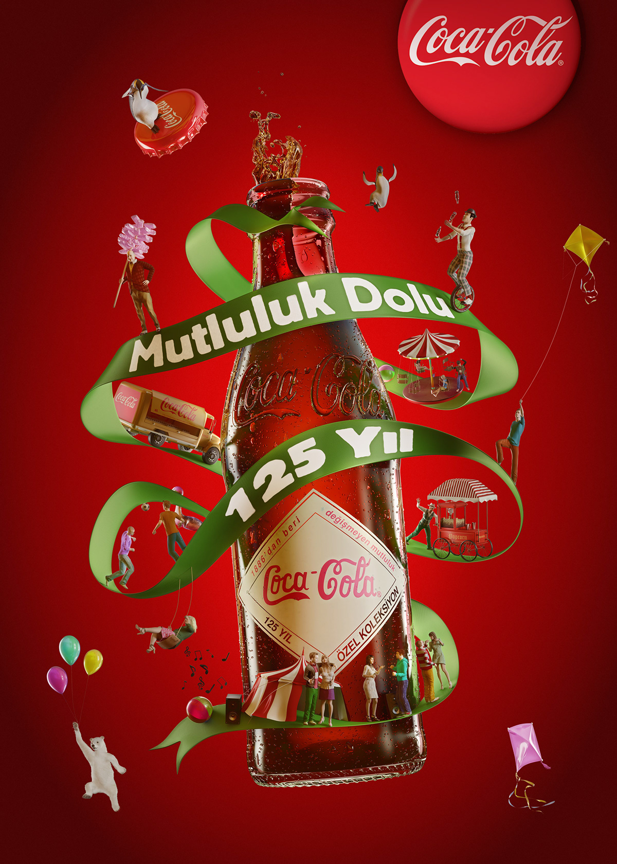 Coca-Cola happiness CGI 3D