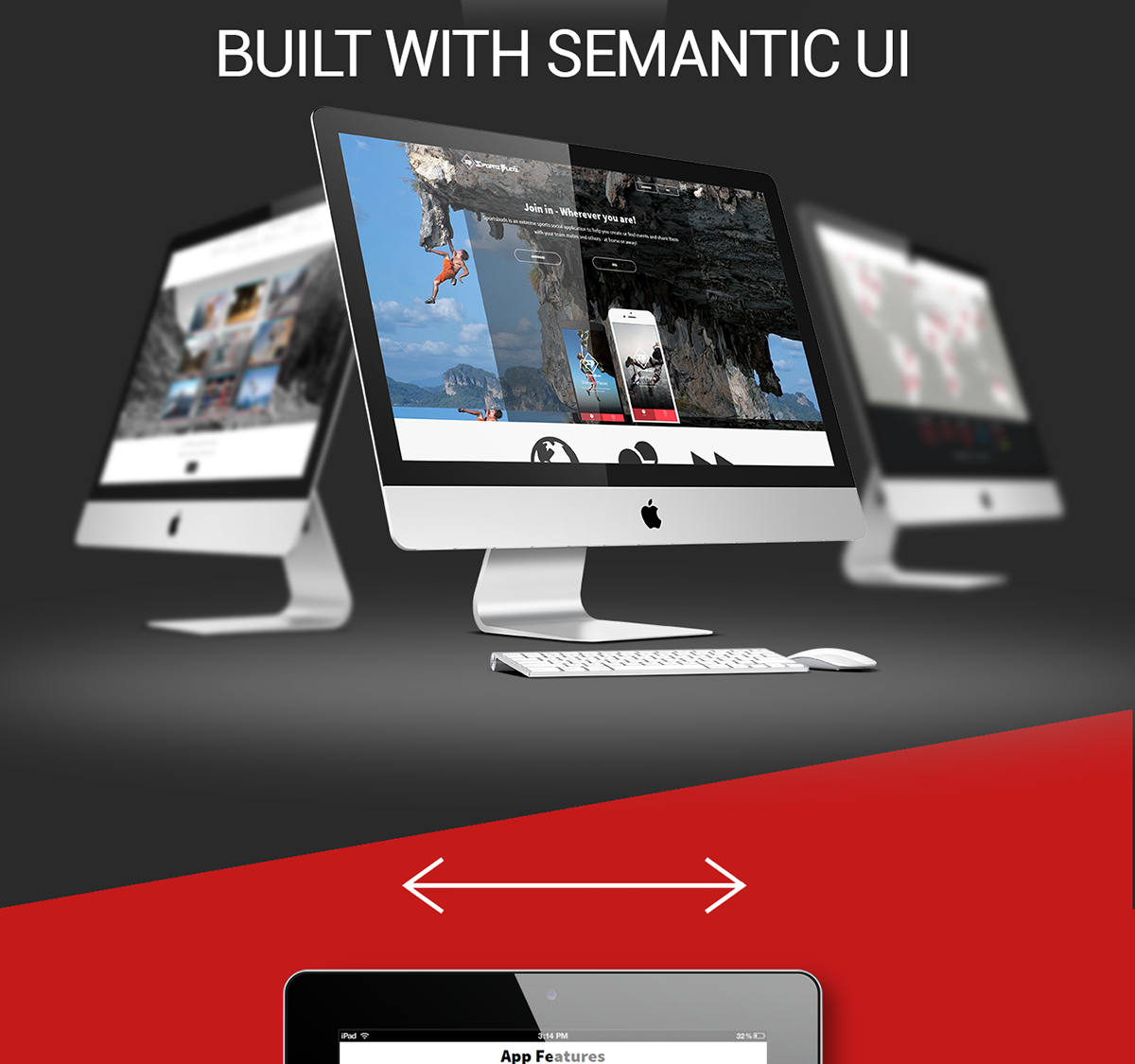Semantic-UI css HTML JavaScript photoshop