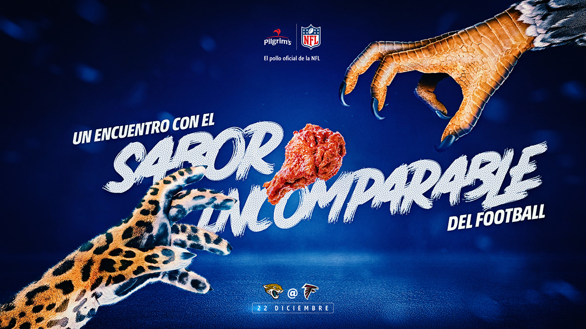 Advertising  blue chicken design football mexico nfl sports superbowl teams