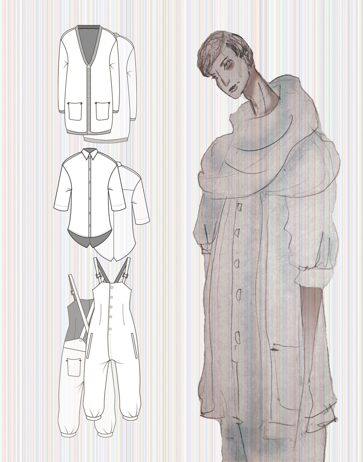 fashion design Menswear fashion illustration technical flats fashion sketching SCAD scadfash