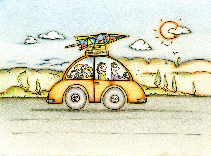 children's book illustration
date: 2022
Technique: watercolor pencil and black pen on paper