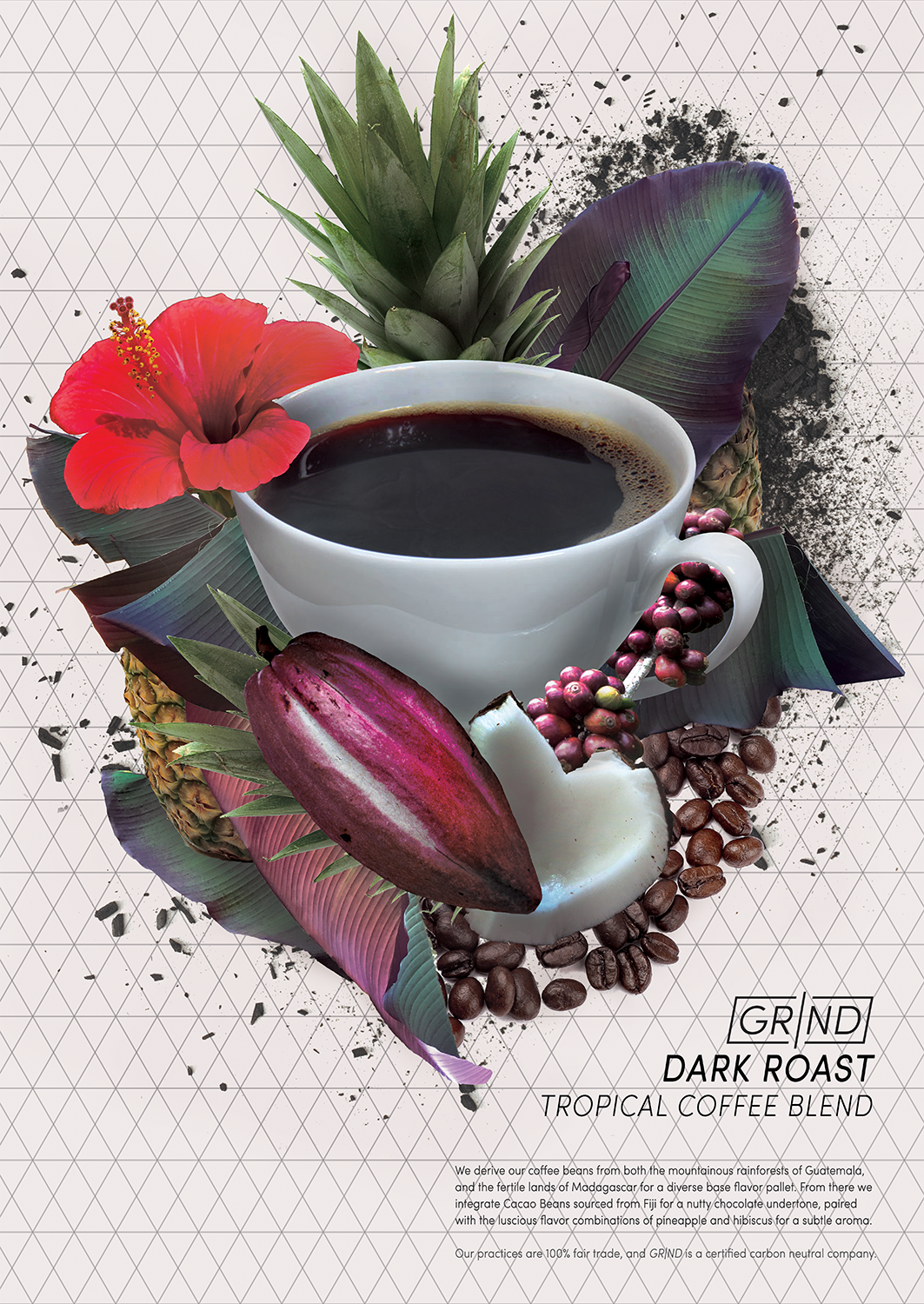 Coffee logo identity system collage Digital Collage