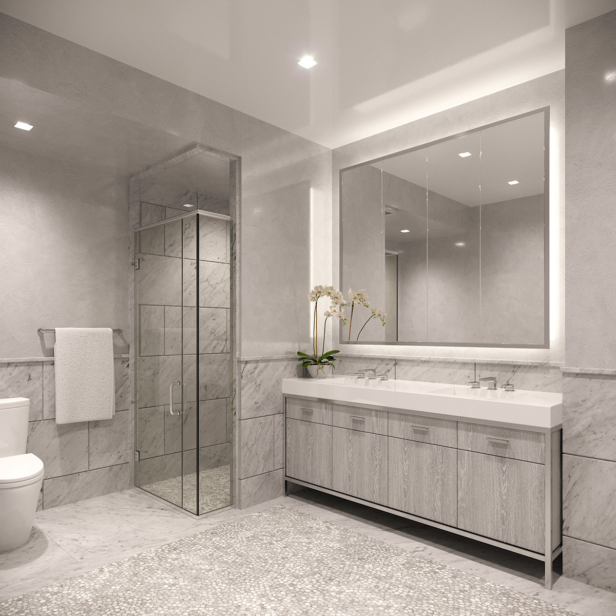 rendering CGI apartment interior luxury interior Manhattan New York visualization