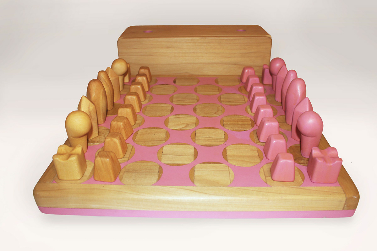 chess set chess pink toy Playful