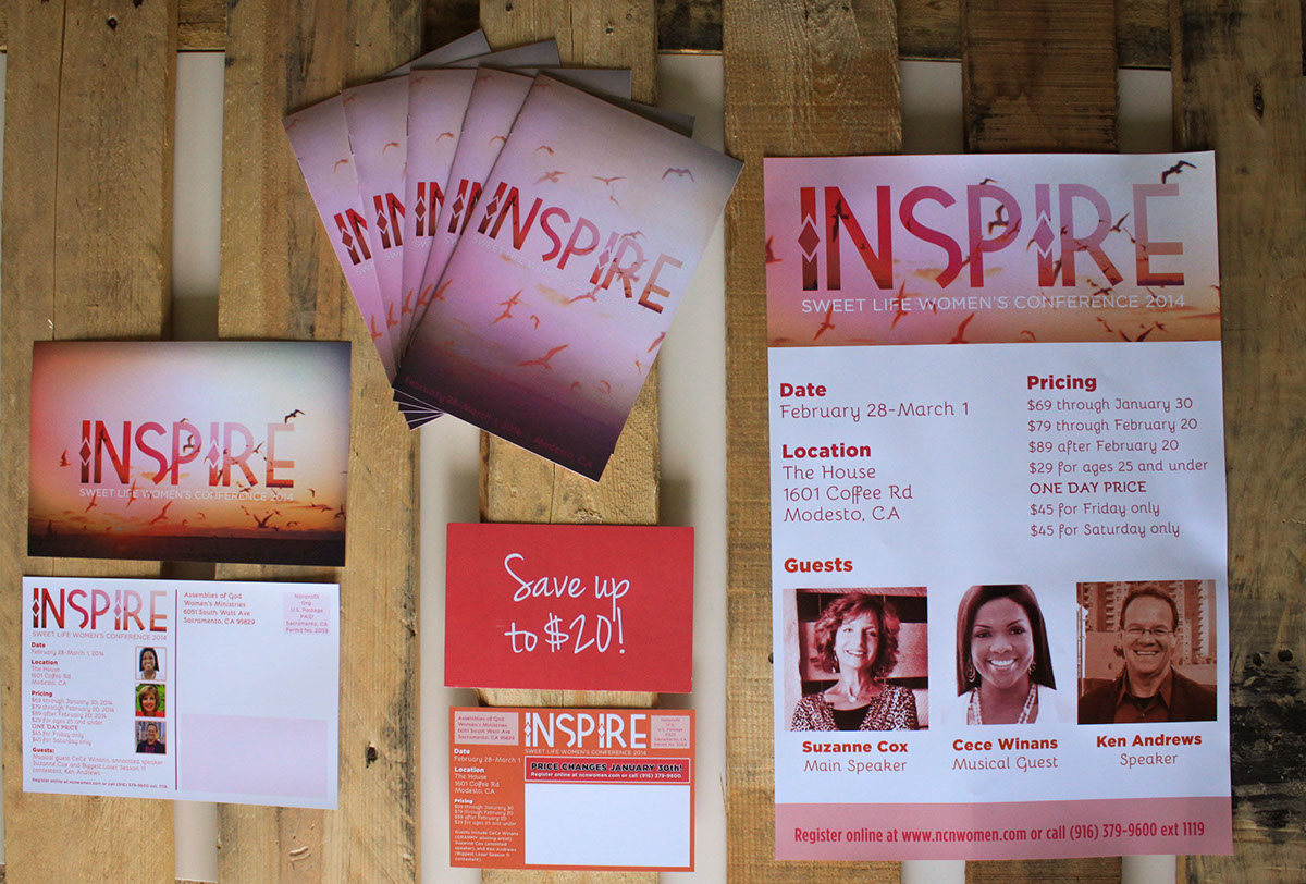 inspire women conference advertisting Booklet poster church Christian cece winans ken andrews clean