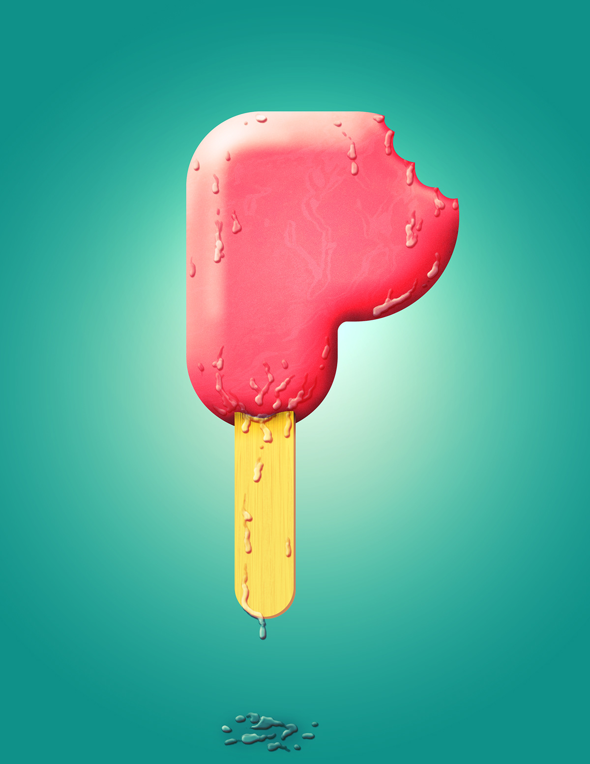Expressive Type  expressive  popsicle   letterform  letter P  type