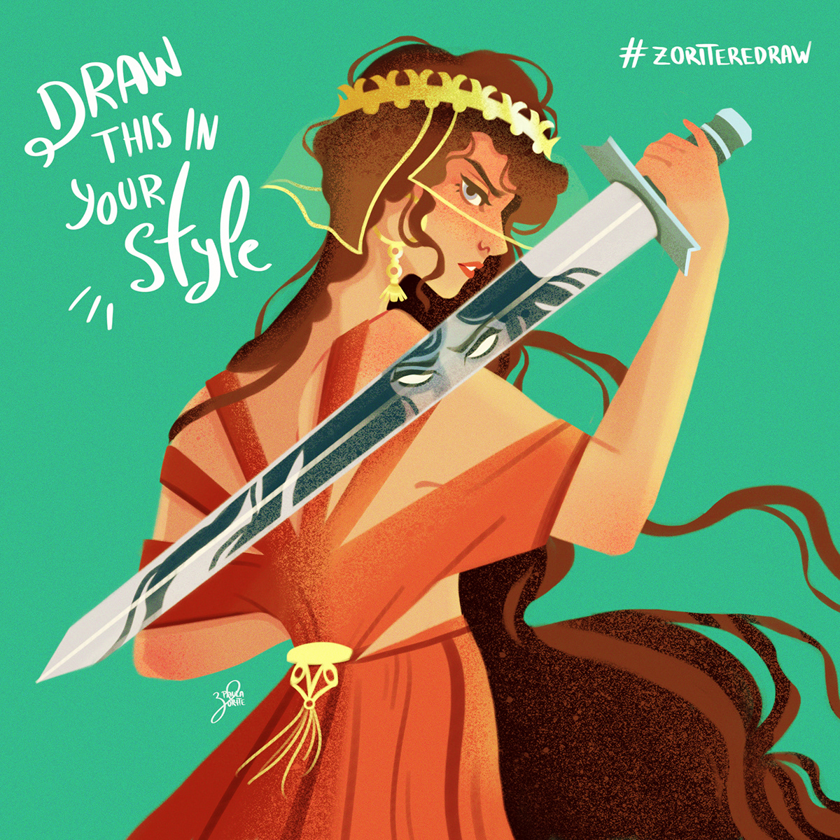 Character design  digital illustration digital painting drawthisinyourstyle dtiys fantasy art fantasy illustration female warrior Procreate queen warrior