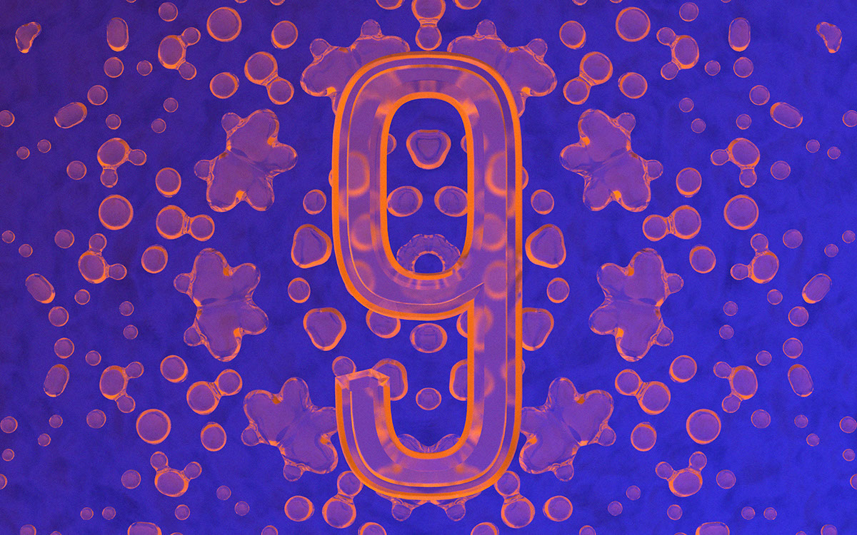 numbers typography   studio geometric organic fluid cinema4d branding 