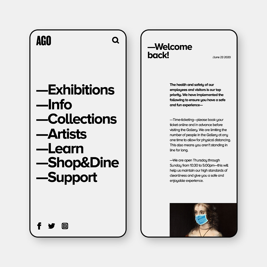 AGO app art design editorial inspiration mobile modern simple UI