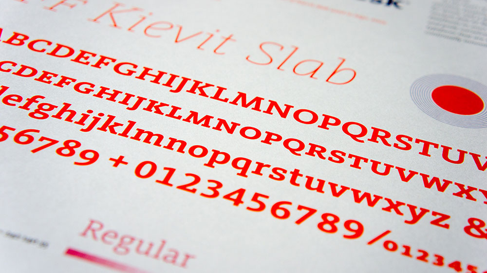 ff FontFont font Typeface type kievit Mike Abbink Bold Monday  poster Corporate Design Proof styleguide specimen