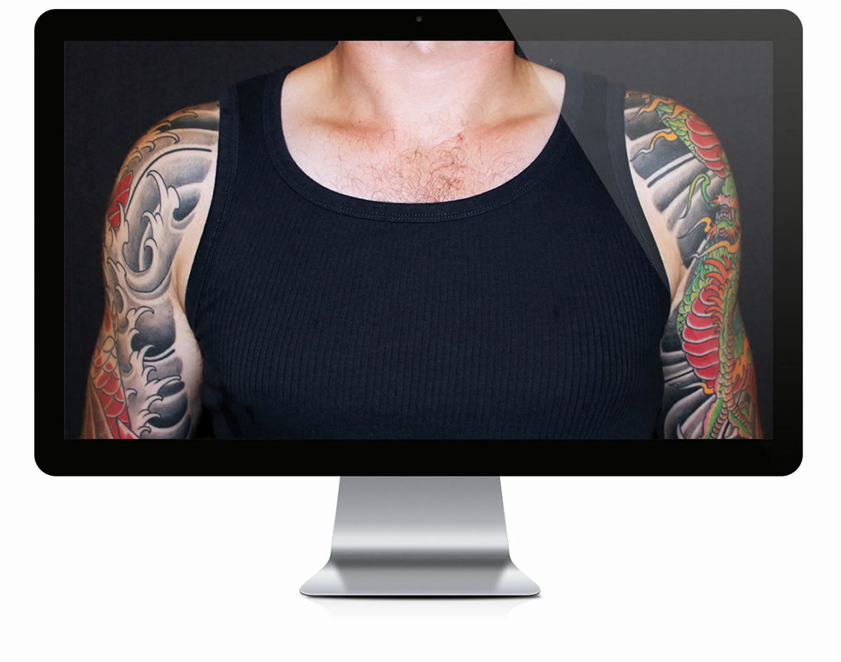 tattoo Responsive UI user interface Web artist tattooartist