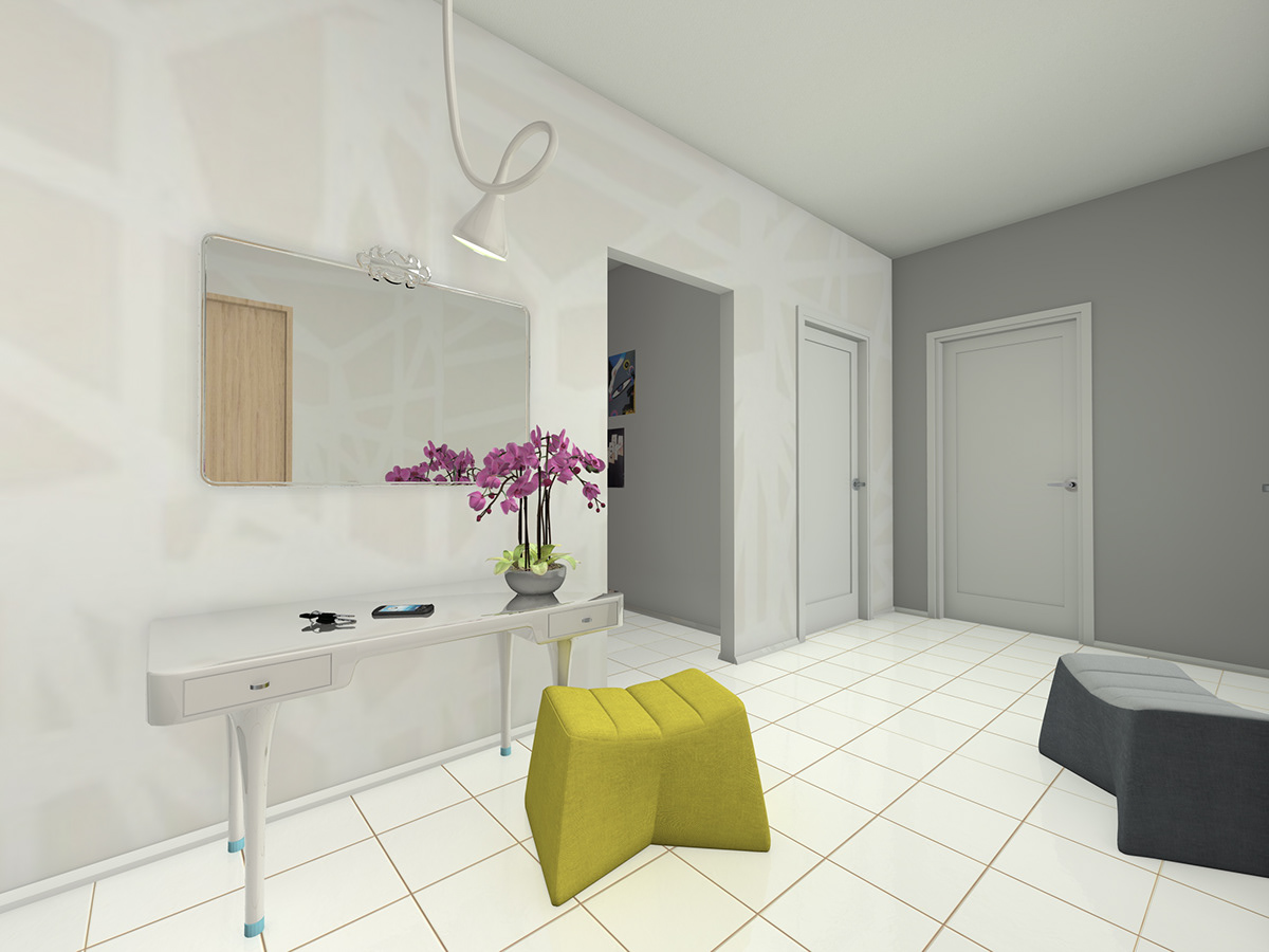  spb apartment Design Project Interior Monochromatic