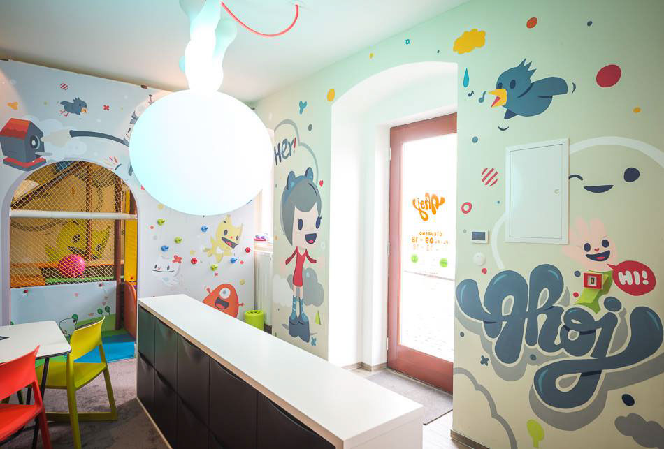 bludo idea house Mural children kindergarden kawaii flat Web Tomato louny