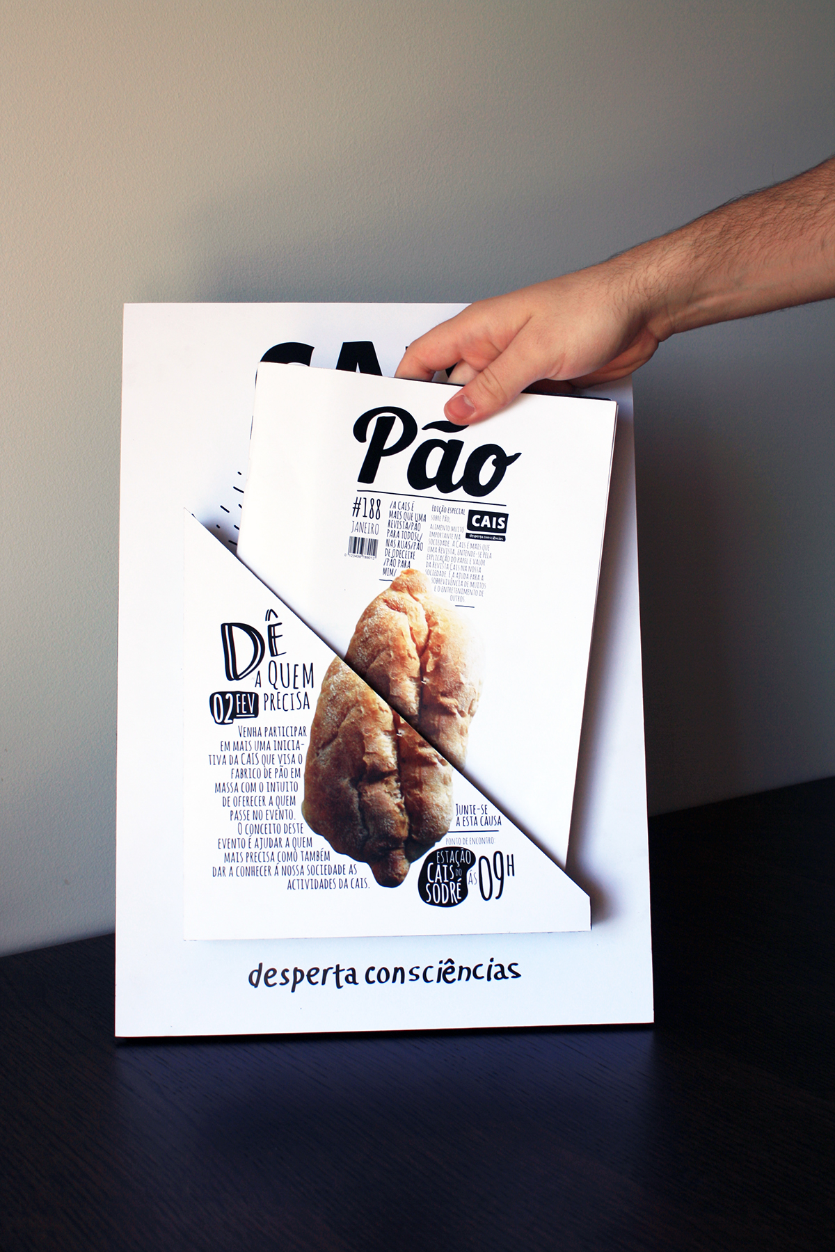 CAIS revista magazine pao bread campanha