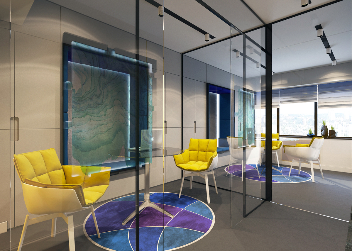 Office Design public interior design design interiors colorful Minimalism real estate contemporary