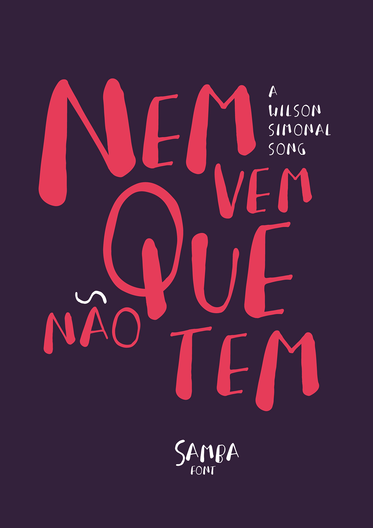 samba font illustrations color design wilson simonal poster font design Brazil Samba making of