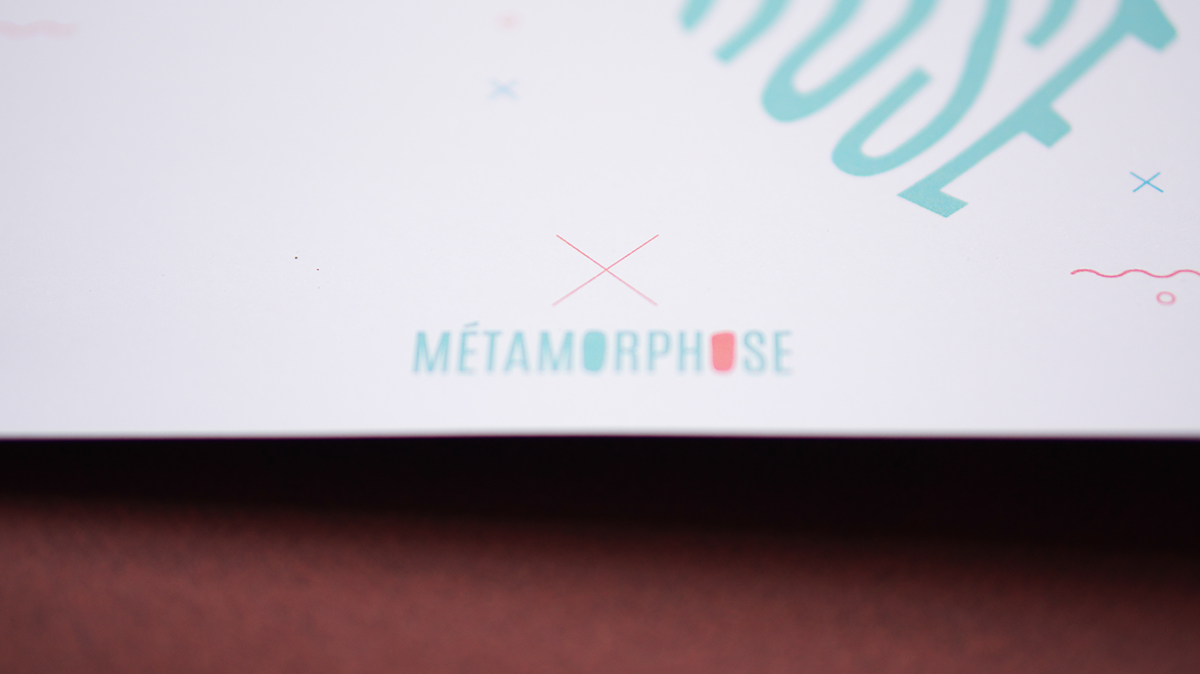 metamorphose Metamorphosis affiche poster bichromie concept vernis selectif vernis changement modifier Visibility #madethis #Colossal