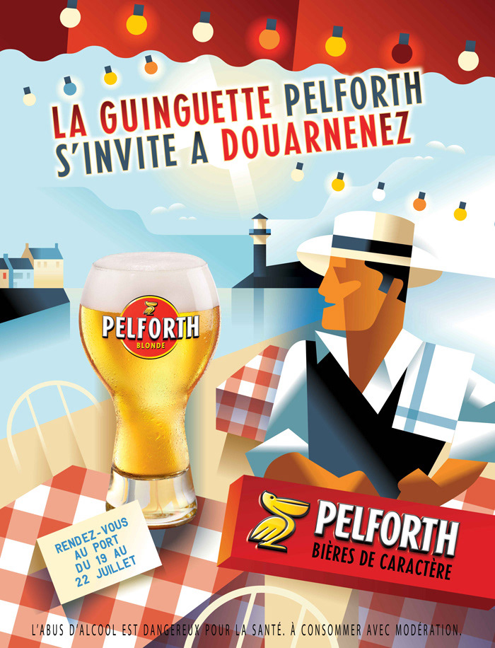 pelforth brand beer Illustrator ILLUSTRATION  graphic design madsberg vector branding 
