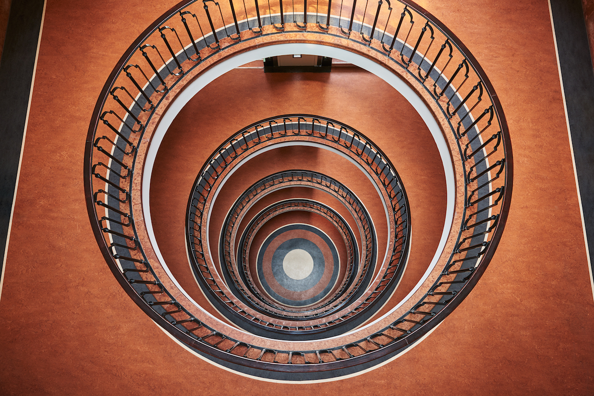bauhaus Staircase Spiral budapest stairways Time Machine minimal Urban lumas