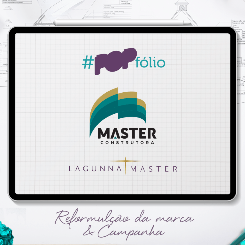 campanha publicitária design Logotipo marca Master Construtora
