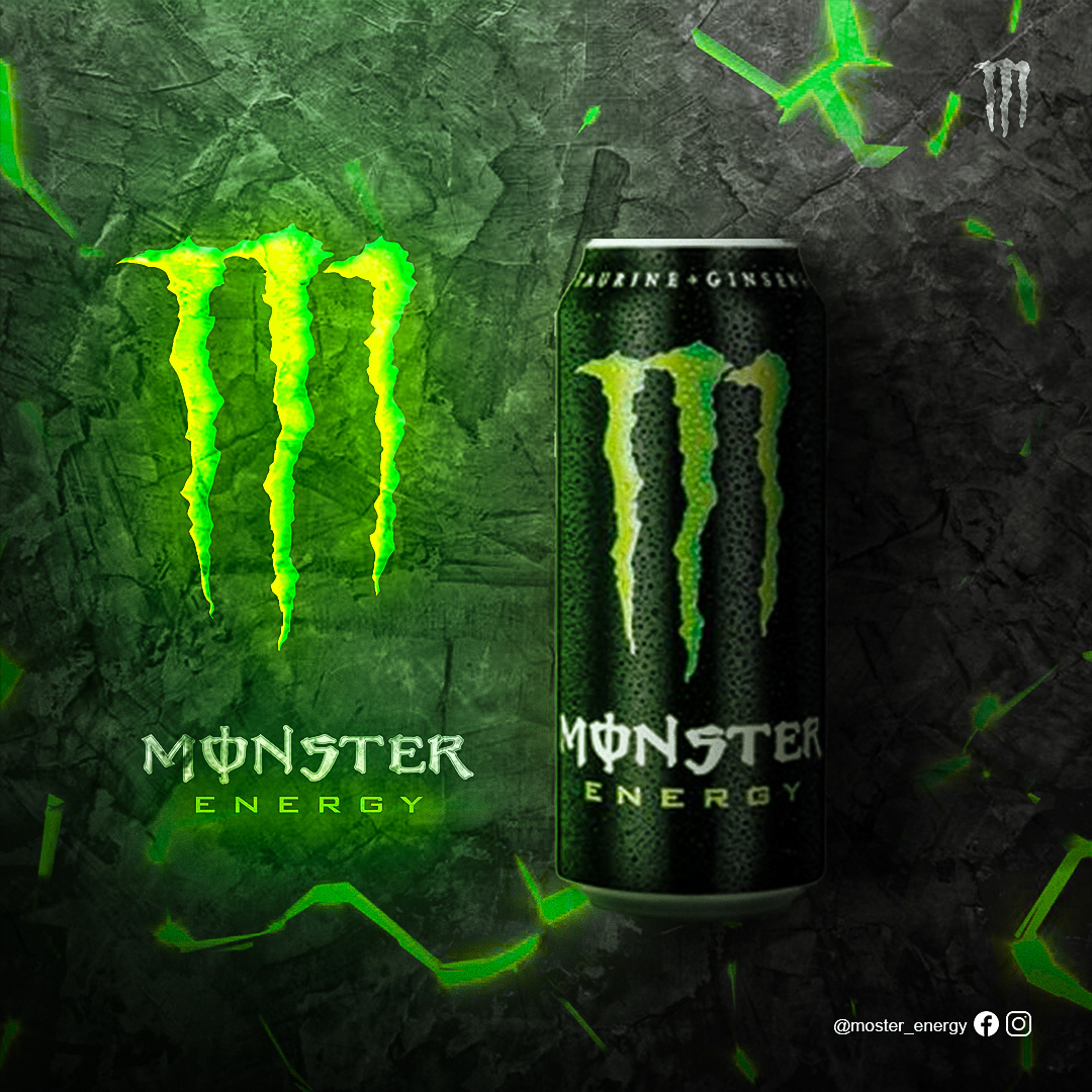 monster energy Social media post Graphic Designer Adobe Photoshop