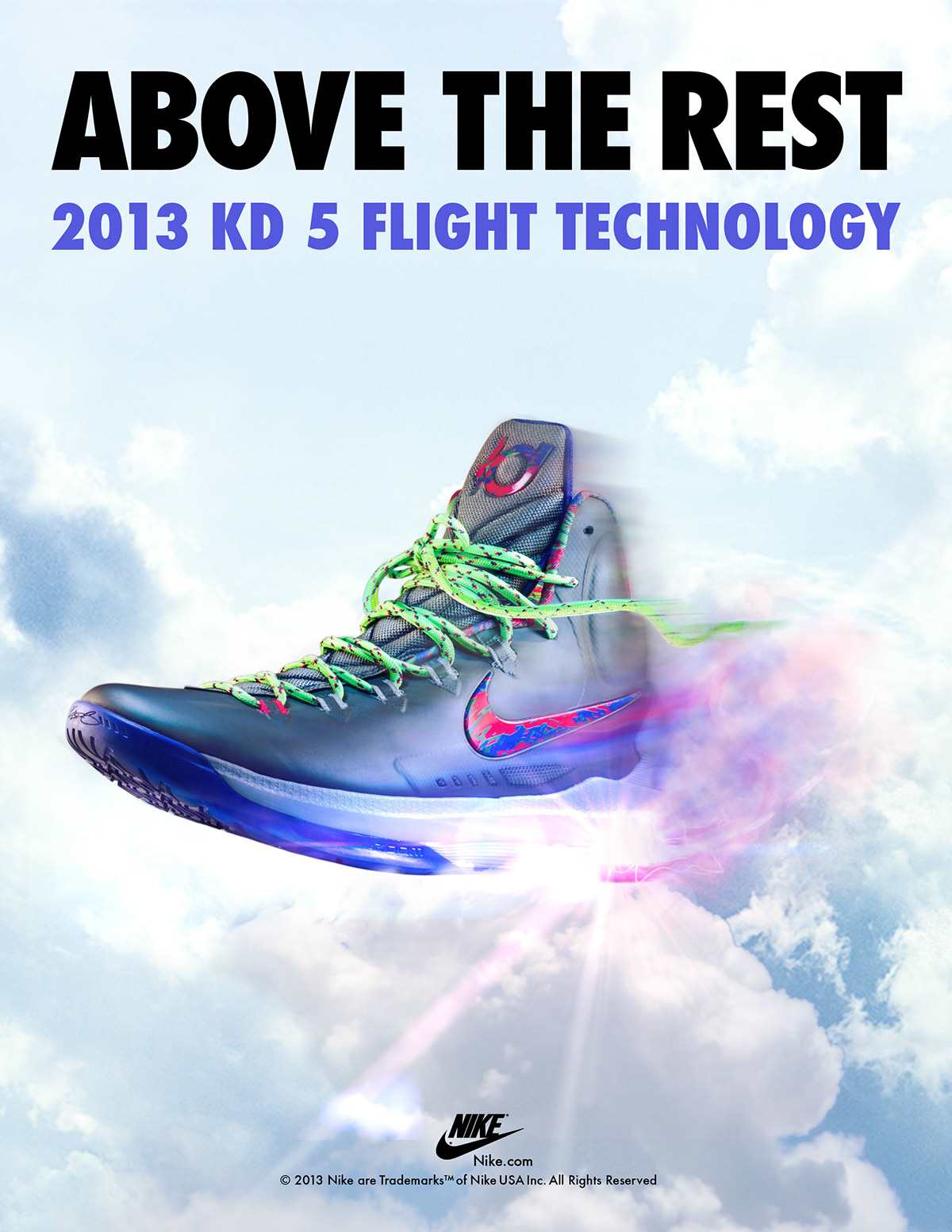Nike Kevin Durrant basketball shoe ad photo manipulation