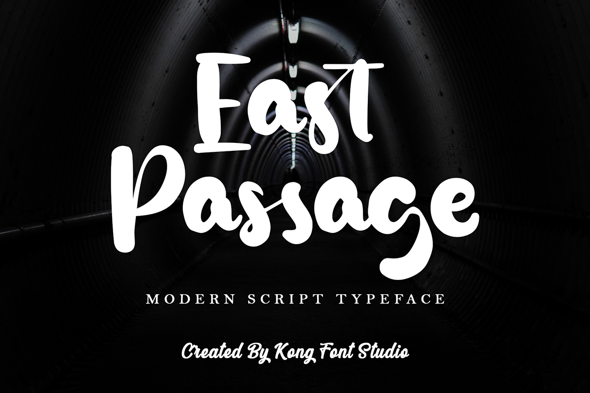 branding  designfont east passage font greetingcard lettering Logotype modern Script Typeface