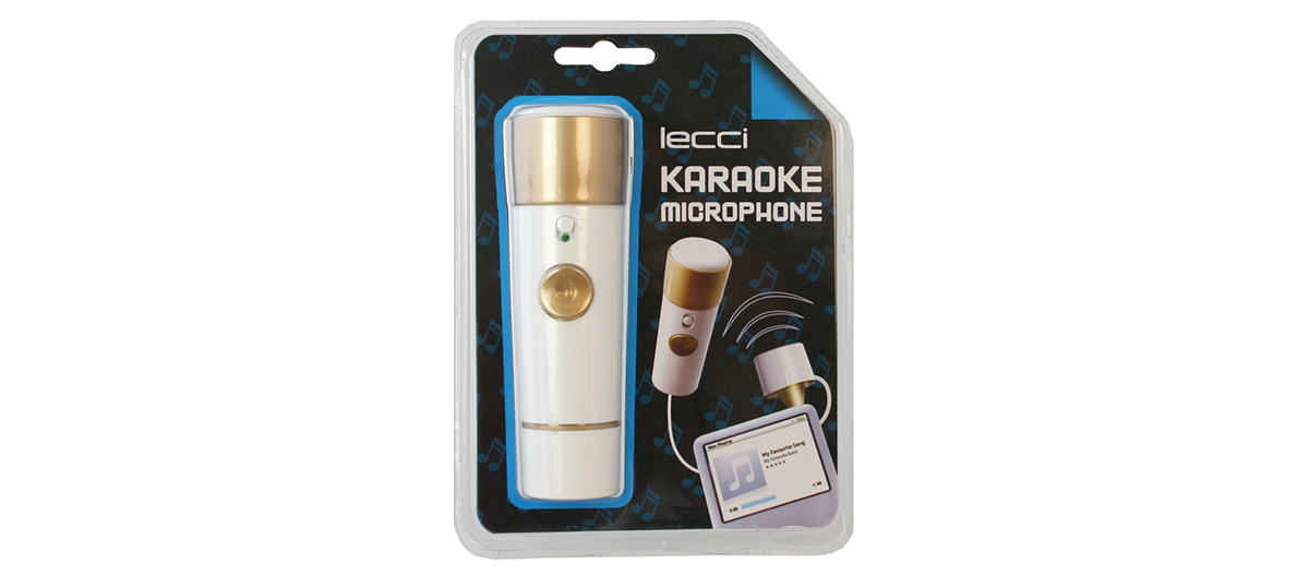 product design Packaging artwork karaoke microphone speaker gift Blister card