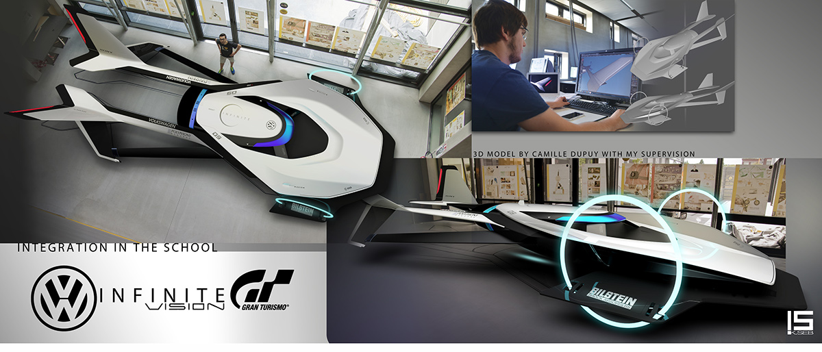 vokswagen infinite gt vision Gran Turismo drone video game game transportation design