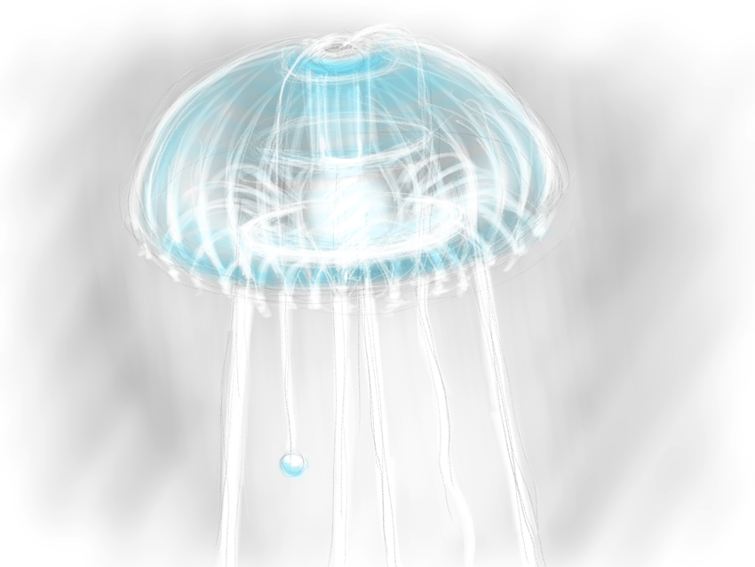 light medusa jellyfish plexiglass laser