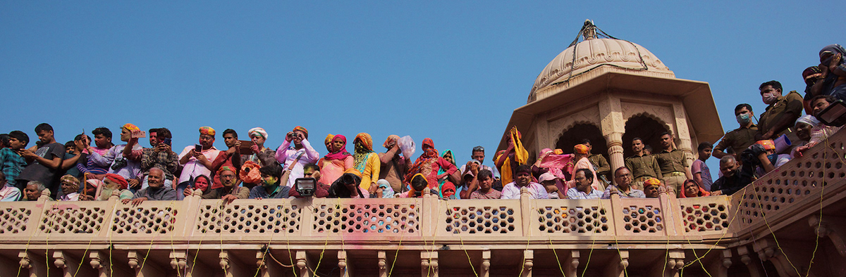 Adobe Portfolio colour festival holi India Travel krishna mathura Nandgaon temple