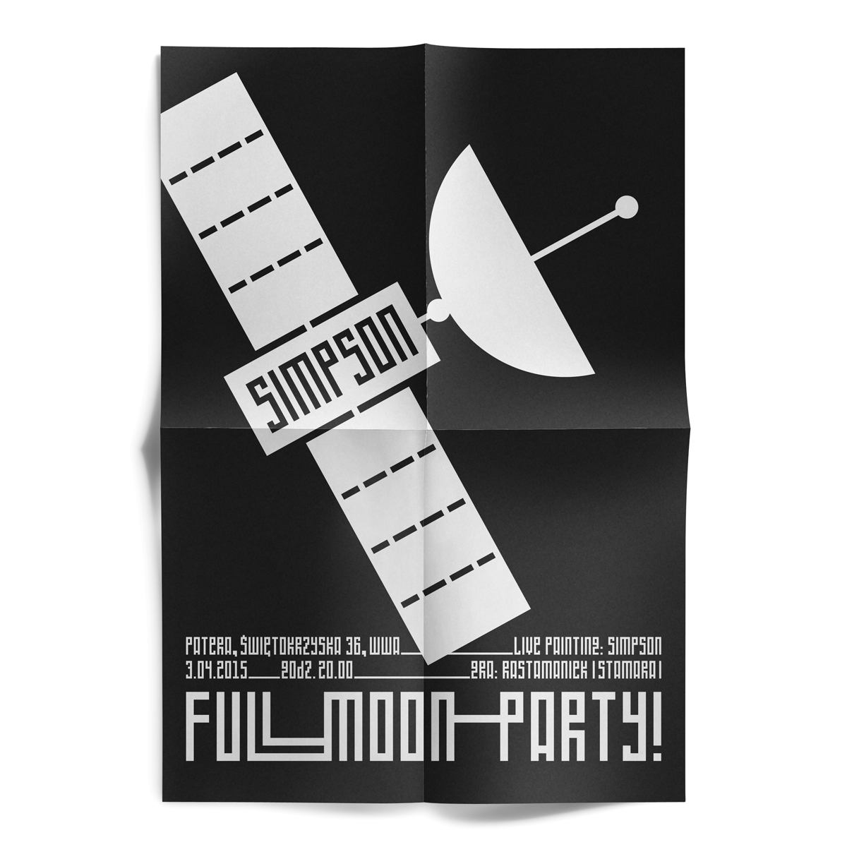 poster Full moon party full moon art martiszu graphic design  typography   ILLUSTRATION  screenprint Poster Design
