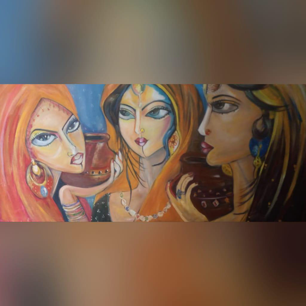 painting   Drawing  sketch art design relief fine art Oil Painting fashion design canvas