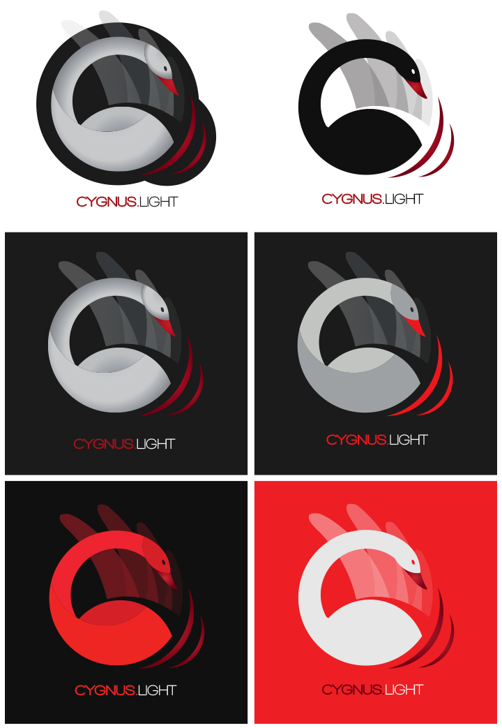 Cygnus logo logos animals animal light lights