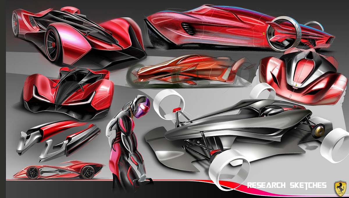 world design contest FERRARI pegaso giuseppe ceccio car design concept