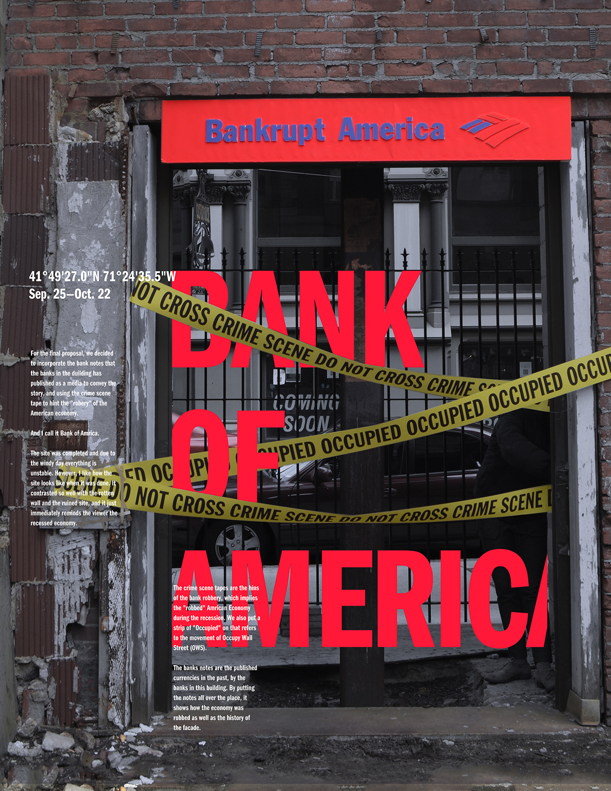 poster publication design installation Bank of America editorial