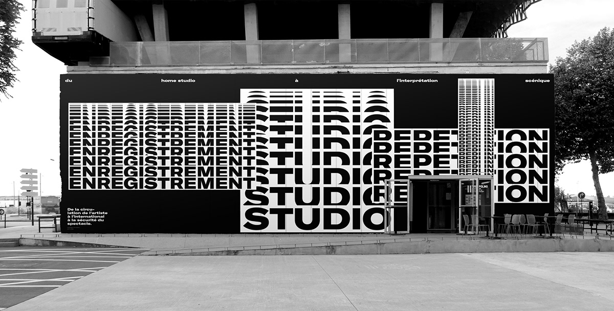 trempolino Nantes typography   season typographic black and white